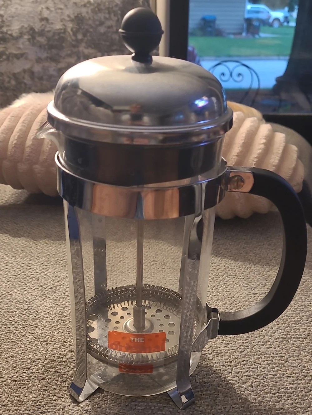 Bodum Chambord Clear Glass French Press with Black Handle